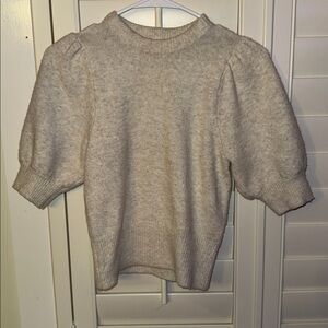 Cozy Cream Puff Sleeve Sweater